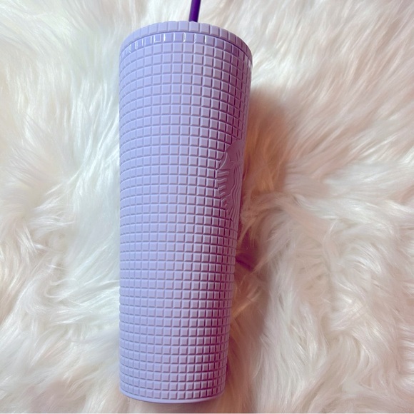 Starbucks Lilac Soft Grid Cup Cold Lavender Tumbler Venti NWT Limited New 2021 - Picture 9 of 13